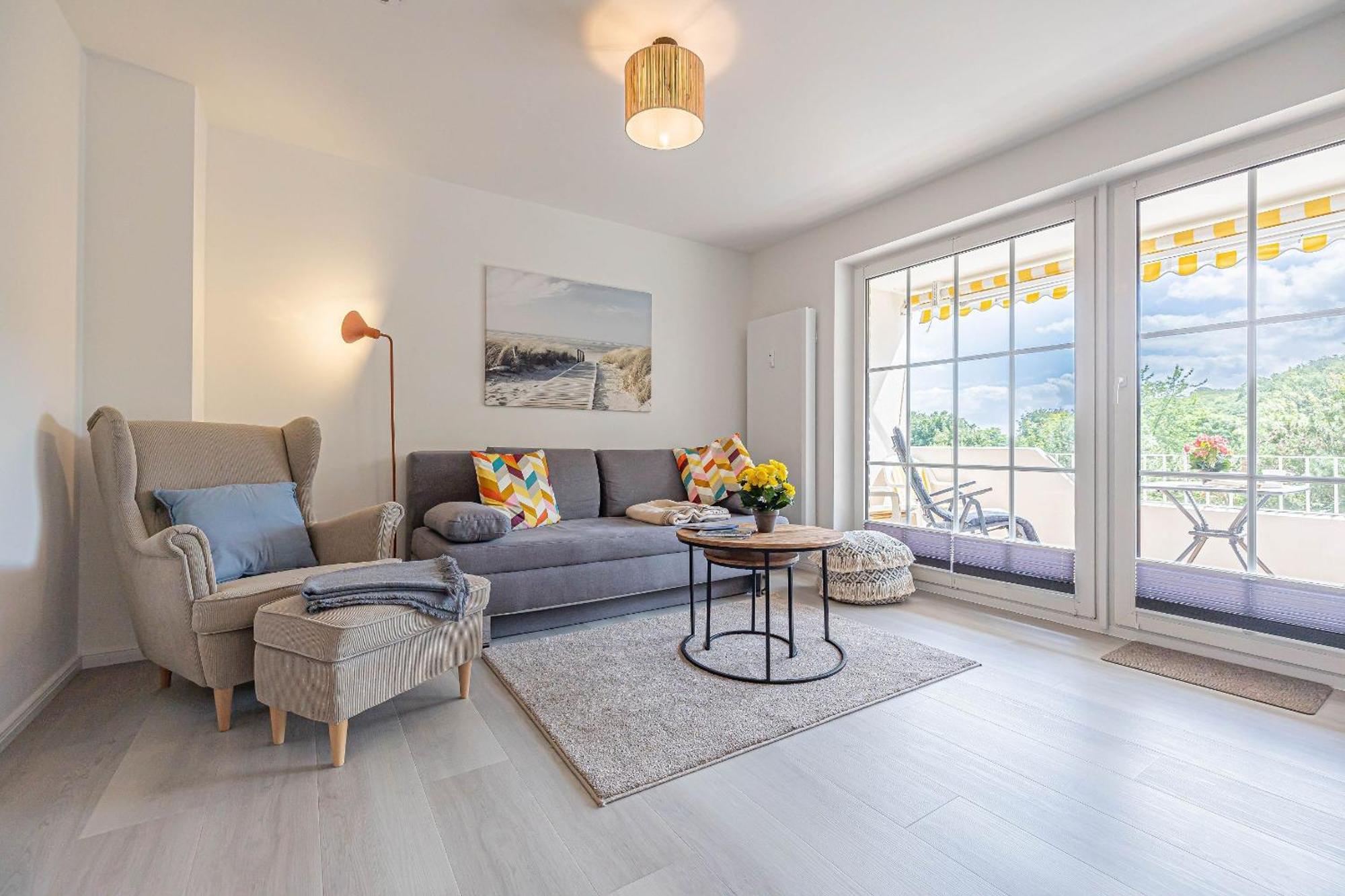 האריסלי Fewo1846 - Strandresidenz Wassersleben Suedblick App 689 - Komfortables Apartment Mit Balkon Und Meerblick מראה חיצוני תמונה