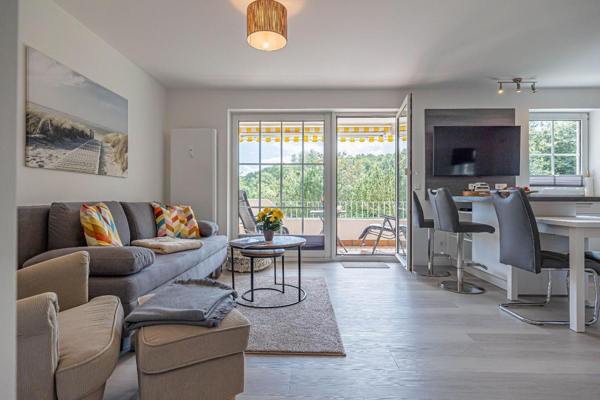 האריסלי Fewo1846 - Strandresidenz Wassersleben Suedblick App 689 - Komfortables Apartment Mit Balkon Und Meerblick מראה חיצוני תמונה