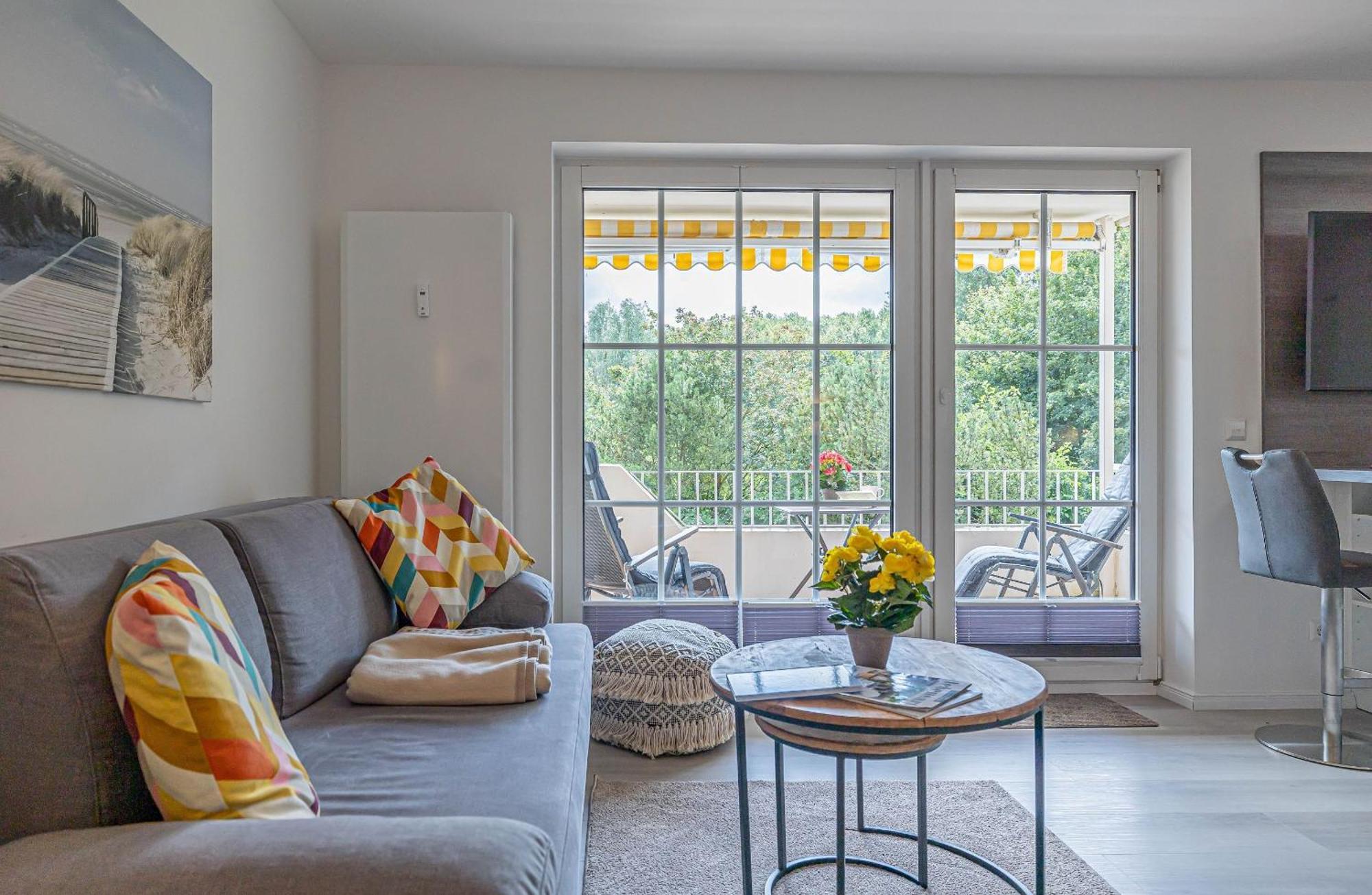 האריסלי Fewo1846 - Strandresidenz Wassersleben Suedblick App 689 - Komfortables Apartment Mit Balkon Und Meerblick מראה חיצוני תמונה