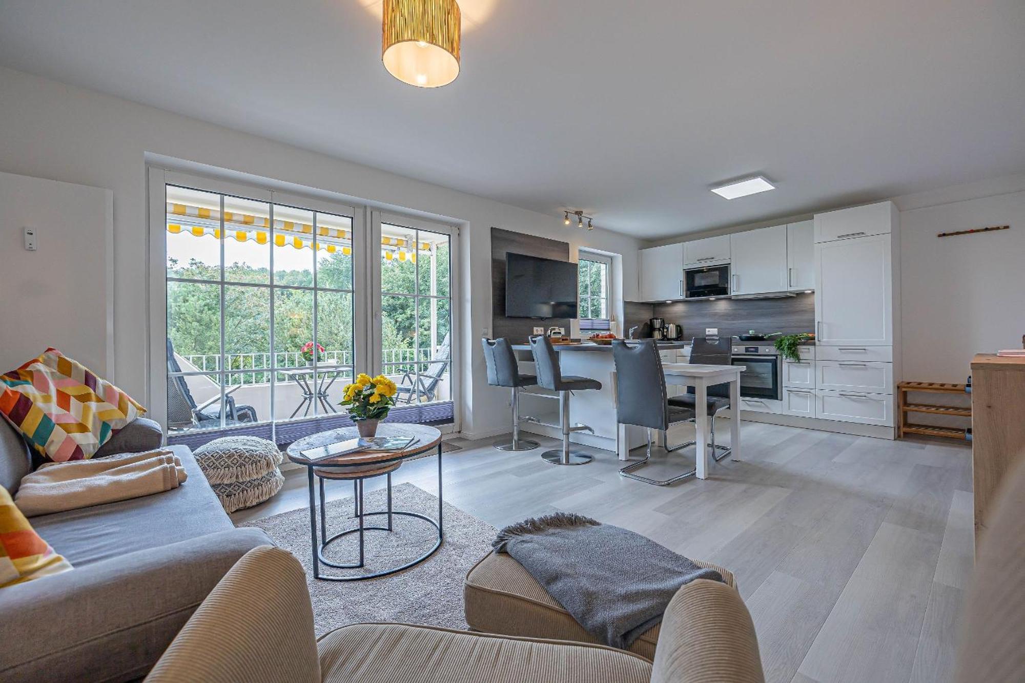 האריסלי Fewo1846 - Strandresidenz Wassersleben Suedblick App 689 - Komfortables Apartment Mit Balkon Und Meerblick מראה חיצוני תמונה